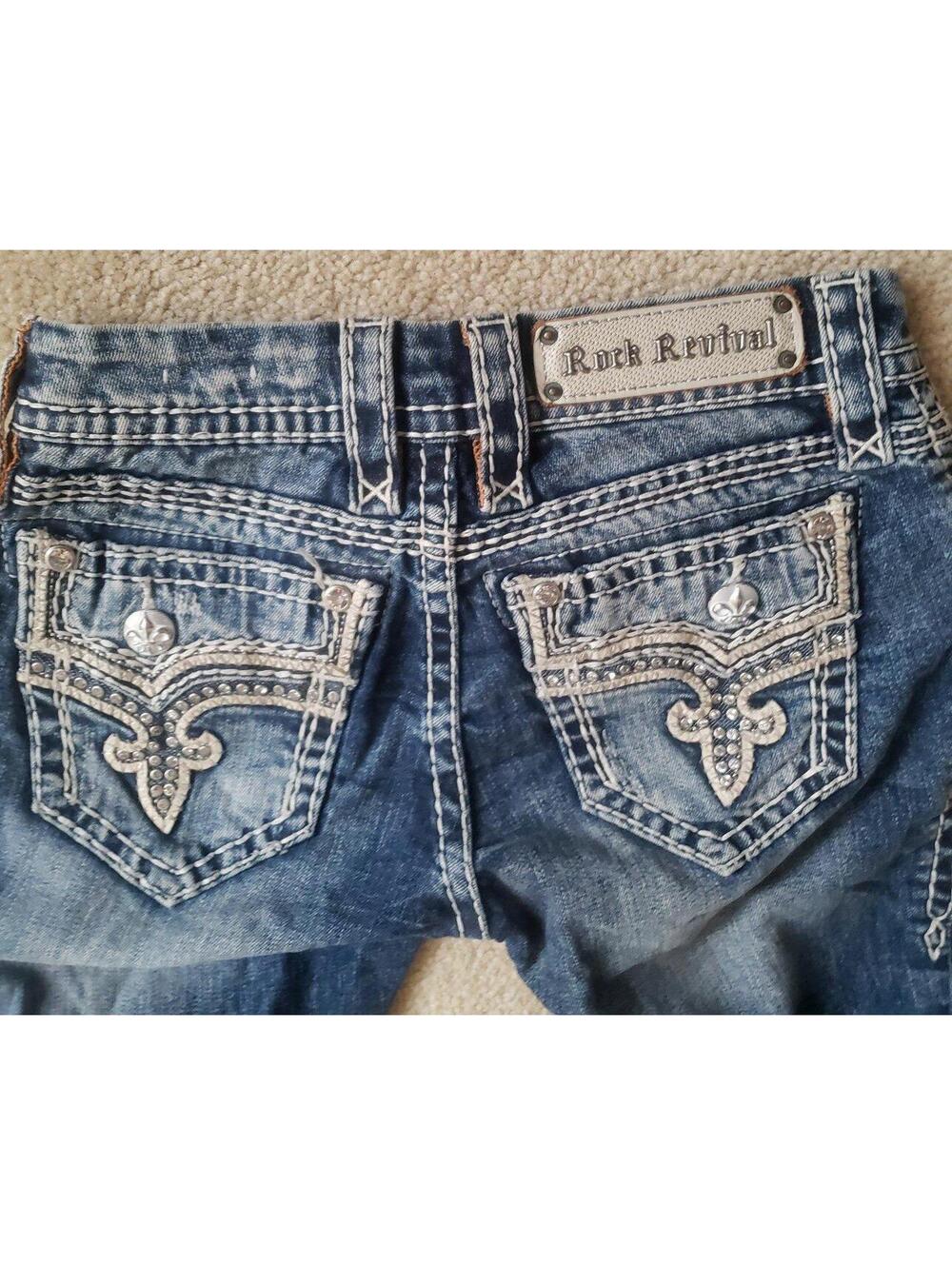 Rock Revival Janelle sz 25 women's blue jeans
